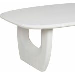 Mesa Centro Blanco Rozado 130 X 70 X 46 Cm