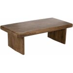 Mesa Centro Marrón Madera De Mango Salón 140 X 70 X 45 Cm