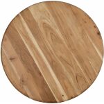 Mesa Centro Natural Madera De Mango 75 X 75 X 45 Cm