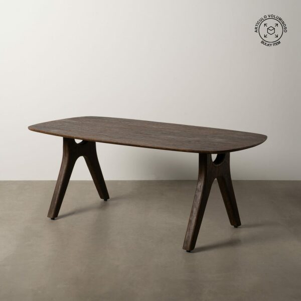 Mesa Comedor Marrón Madera De Mango 200 X 100 X 76 Cm