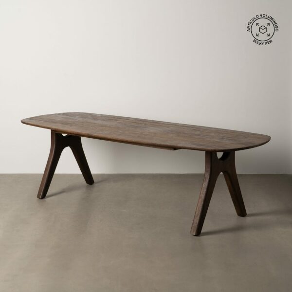 Mesa Comedor Marrón Madera De Mango 260 X 100 X 76 Cm