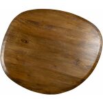 Mesa Comedor Marrón Madera-Hierro Salón 130 X 115 X 76 Cm