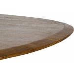 Mesa Comedor Marrón Madera-Hierro Salón 130 X 115 X 76 Cm