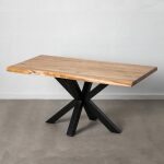 Mesa Comedor Natural-Negro 160 X 90 X 76 Cm