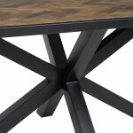 Mesa Comedor Natural-Negro 220 X 100 X 76 Cm