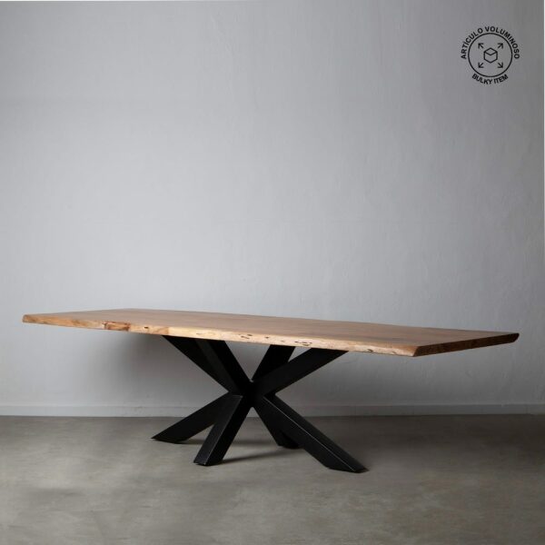 Mesa Comedor Natural-Negro 300 X 94 X 78 Cm