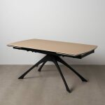 Mesa Extensible Natural-Negro 180 X 90 X 76 Cm