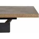 Mesa Extensible Natural-Negro Dm-Metal 160 X 90 X 77 Cm