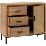 Mueble Recibidor Espiga Natural 91 X 40 X 84,50 Cm