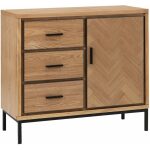 Mueble Recibidor Espiga Natural 91 X 40 X 84,50 Cm