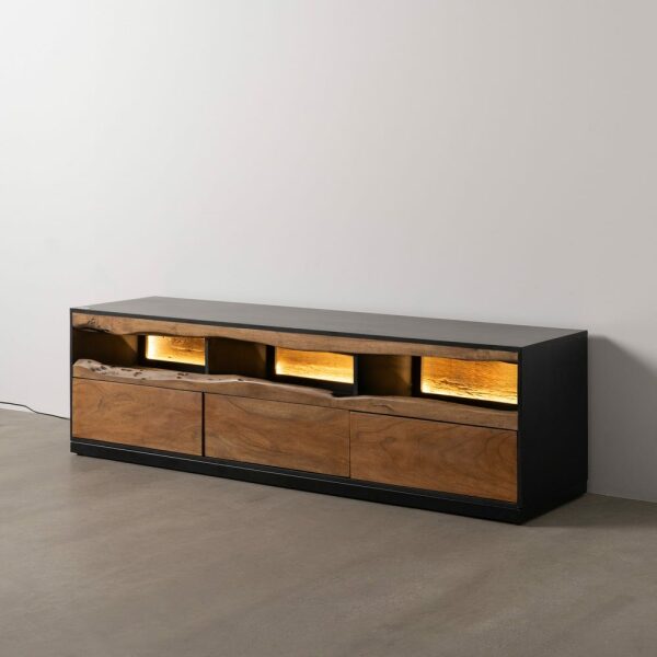 Mueble Tv Led Madera-Metal Salón 180 X 42 X 50 Cm