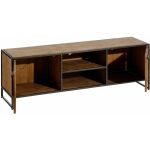 Mueble Tv Marrón-Negro Madera / Metal 150 X 40 X 49 Cm