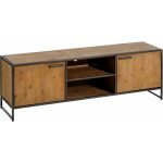 Mueble Tv Marrón-Negro Madera / Metal 150 X 40 X 49 Cm