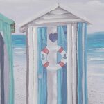 Pintura Playa Lienzo Decoración 120 X 3,50 X 60 Cm