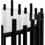 S/2 Mesa Centro Negro Metal-Cristal 68 X 68 X 45 Cm