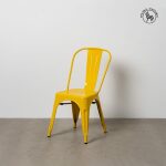 Silla Amarillo Metal Dallas Industrial 45 X 52,50 X 85 Cm