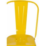 Silla Amarillo Metal Dallas Industrial 45 X 52,50 X 85 Cm