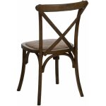 Silla Aspas Marrón Madera 50 X 56 X 87 Cm