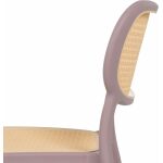 Silla Beige-Rosa Polipropileno Salón 53,80 X 47,50 X 78 Cm