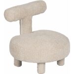 Silla Beige Tejido Salón 51 X 51 X 49 Cm