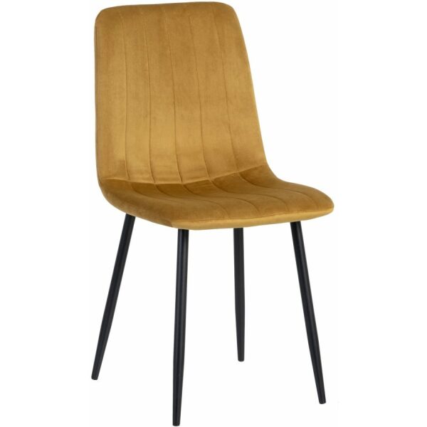 Silla Dorado Terciopelo Salón 45 X 51 X 88,50 Cm