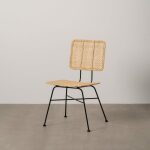 Silla Fibra Natural-Metal Salón 51 X 50 X 84 Cm