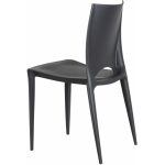 Silla Gris Oscuro Polipropileno 44 X 41 X 84 Cm