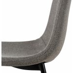 Silla Gris Oscuro Tejido-Metal Salón 43 X 52 X 87 Cm