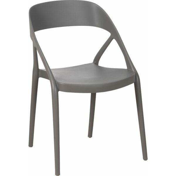 Silla Gris Polipropileno Salón 54 X 51 X 81 Cm
