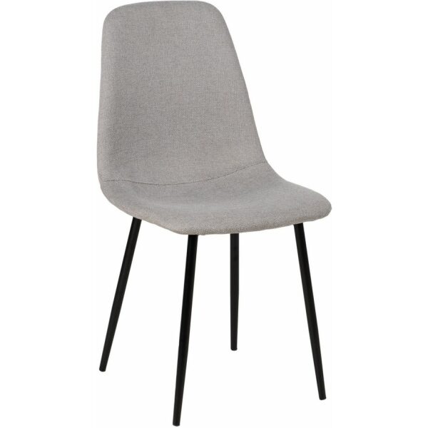 Silla Gris Tejido-Metal Salón 43 X 52 X 87 Cm