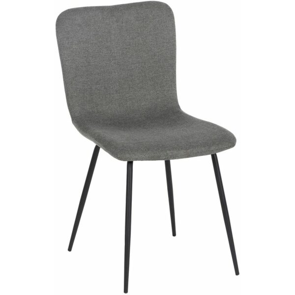 Silla Gris Tejido-Metal Salón 44 X 55 X 82 Cm
