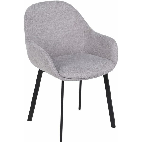 Silla Gris Tejido-Metal Salón 57,50 X 53 X 84,50 Cm