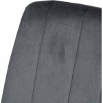 Silla Gris Terciopelo Contract 45 X 51 X 88,50 Cm