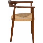 Silla Marrón Madera 42,70 X 54,80 X 77,50 Cm