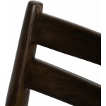 Silla Marrón Madera / Fibra Salón 58 X 49 X 78,50 Cm
