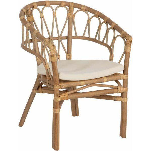Silla Miel Ratán Salón 58 X 59 X 78 Cm