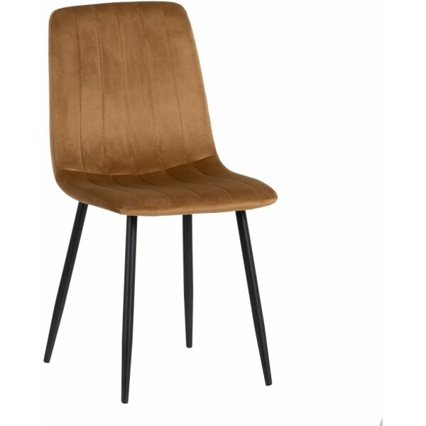 Silla Mostaza Metal Salón 45 X 51 X 88,50 Cm