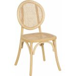 Silla Natural Madera De Olmo Salón 44,50 X 41,50 X 89 Cm