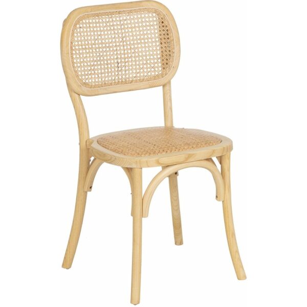 Silla Natural Madera De Olmo Salón 45 X 41 X 88 Cm