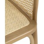 Silla Natural Madera-Ratán 56 X 58 X 77 Cm