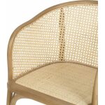 Silla Natural Madera-Ratán 56 X 58 X 77 Cm