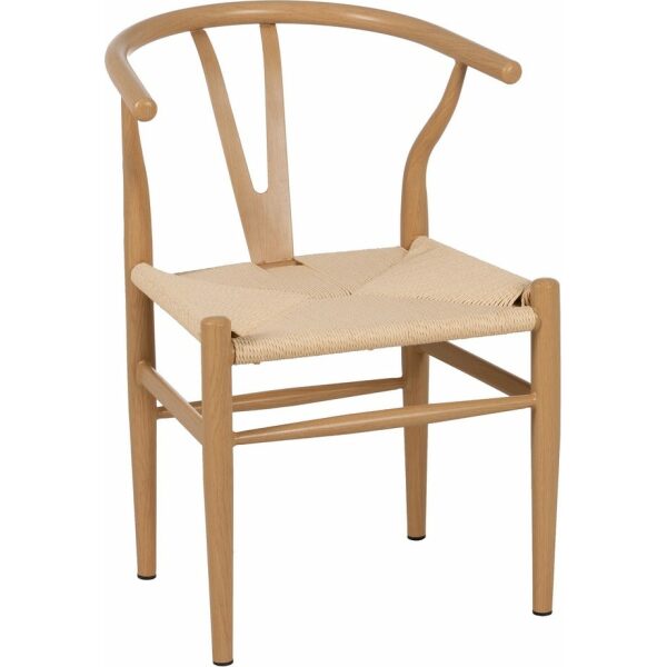 Silla Natural Metal Salón 54 X 53 X 75 Cm