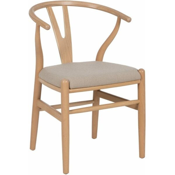 Silla Natural Tejido-Madera Salón 53 X 55 X 80 Cm