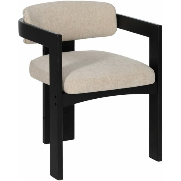 Silla Negro-Blanco Madera 46 X 54 X 76 Cm