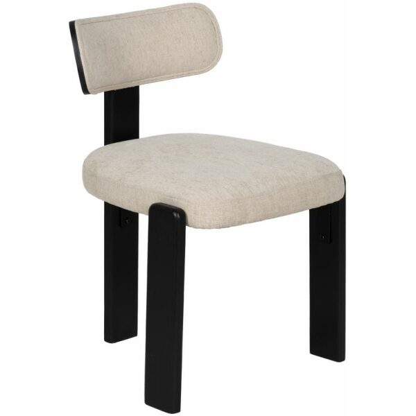 Silla Negro-Blanco Madera 52 X 53 X 77 Cm