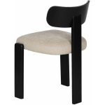 Silla Negro-Blanco Madera 52 X 53 X 77 Cm