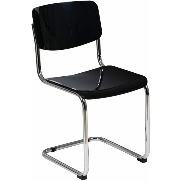 Silla Negro Metal/Abs Salón 43,50 X 50 X 83 Cm