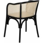 Silla Negro-Natural Madera-Ratán 56 X 58 X 77 Cm