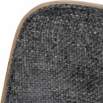 Silla Ruedas Gris-Natural Tejido-Madera 54 X 61 X 88 Cm