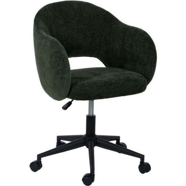 Silla Ruedas Verde Tejido Oficina 56 X 56 X 85 Cm